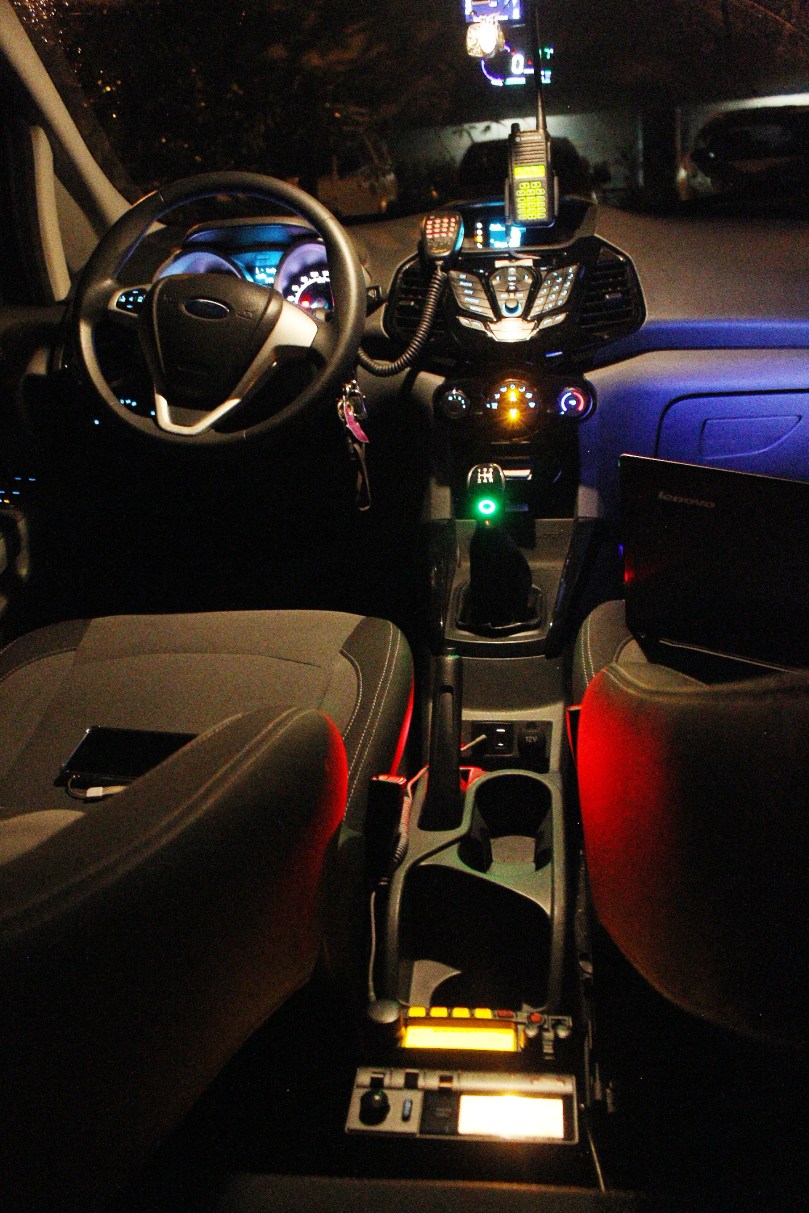 Two-Way Radio Inside an EcoSport